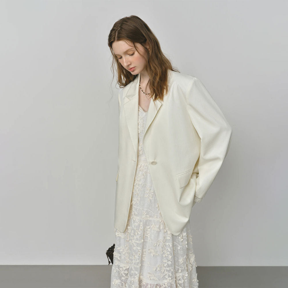 Damska marynarka z koronkowym wykończeniem Polish store