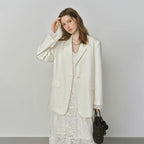 Damska marynarka z koronkowym wykończeniem Polish store