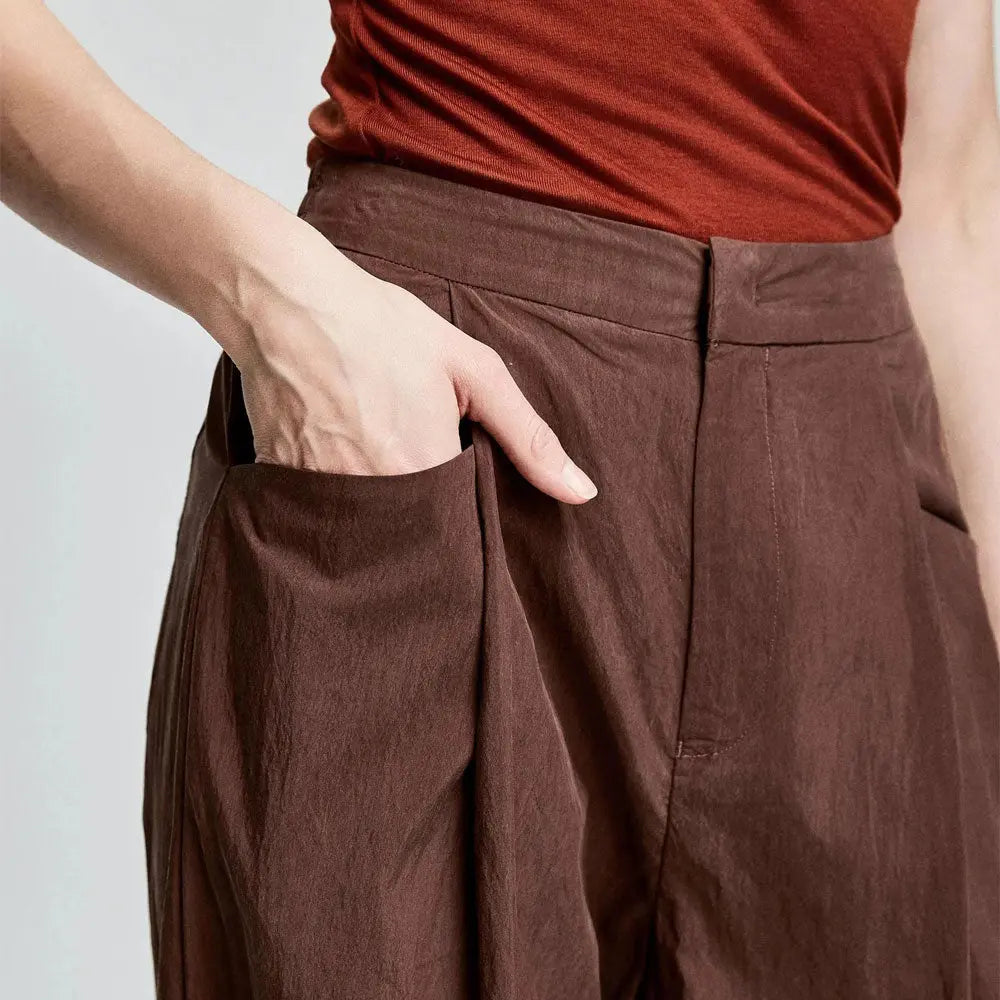 Spodnie damskie proste z elastycznym pasem Polish store