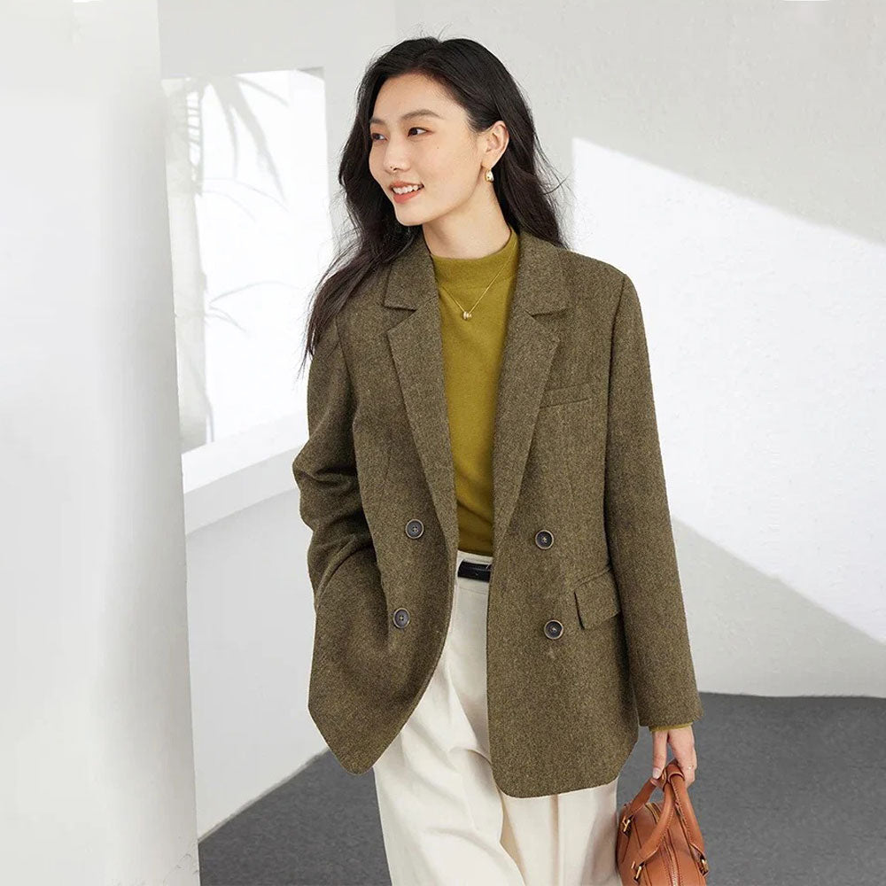 Damska marynarka wełniana casua Polish store