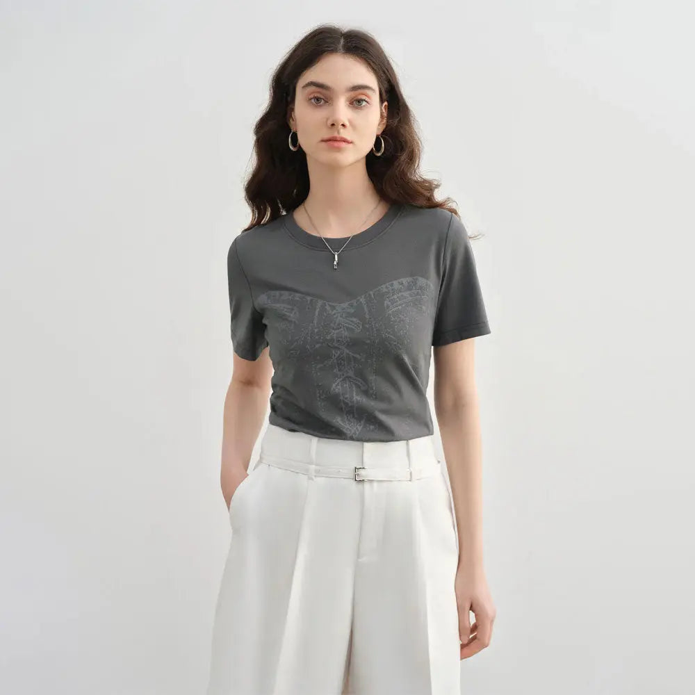 Koszulka damska z nadrukiem Polish store