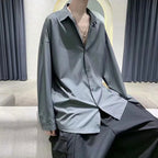 Koszula Męska Zwiewna z Jedwabiu Ice Serce Mody