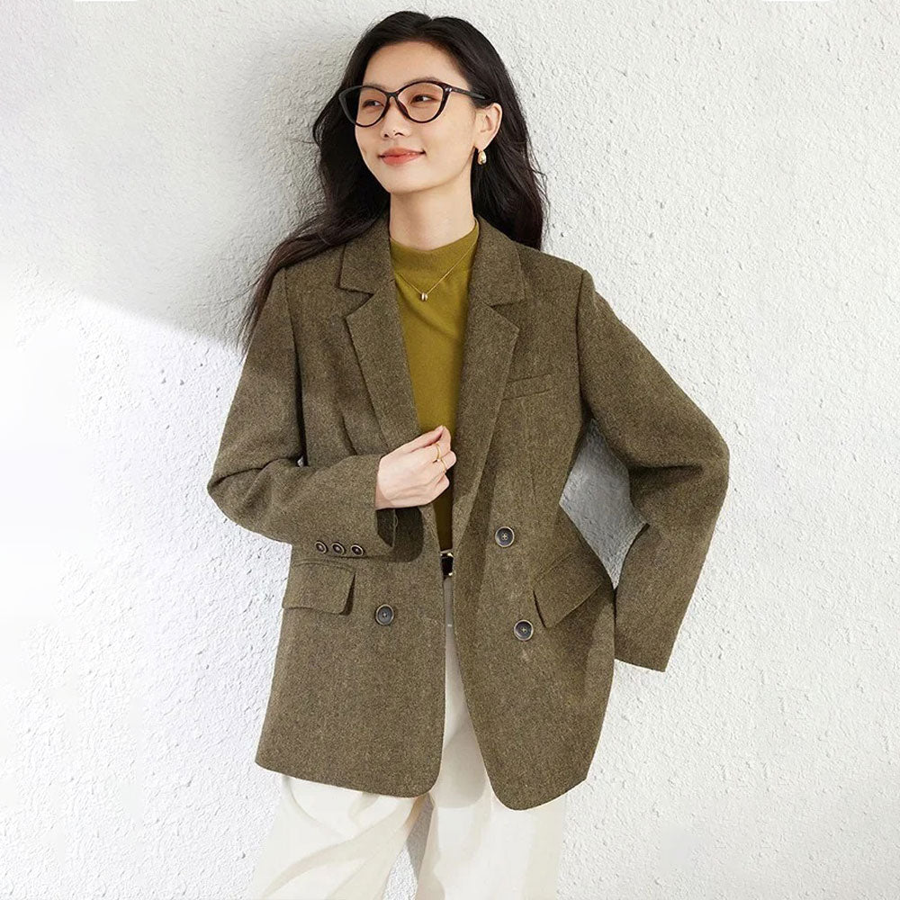 Damska marynarka wełniana casua Polish store