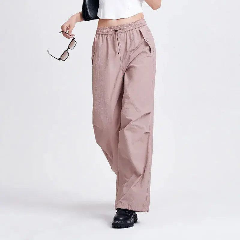 Spodnie damskie z szeroką nogawką Polish store