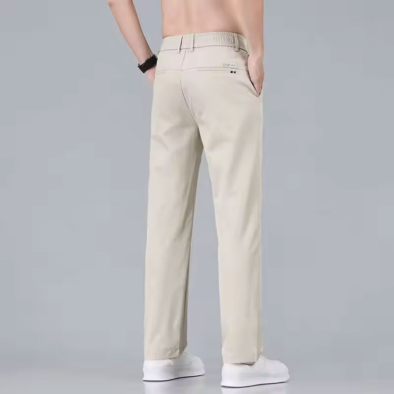 Spodnie męskie slim na lato Serce Mody