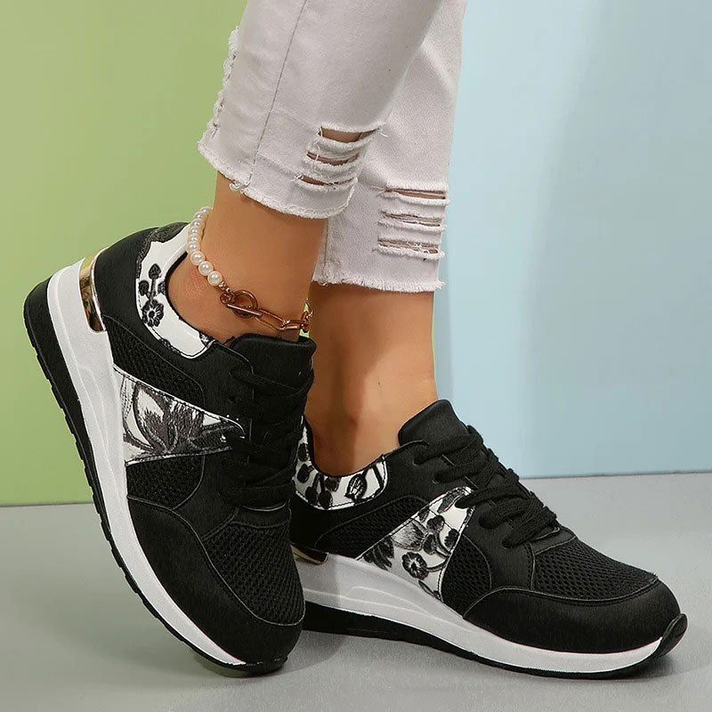 Damskie sportowe sneakersy na koturnie Polish store