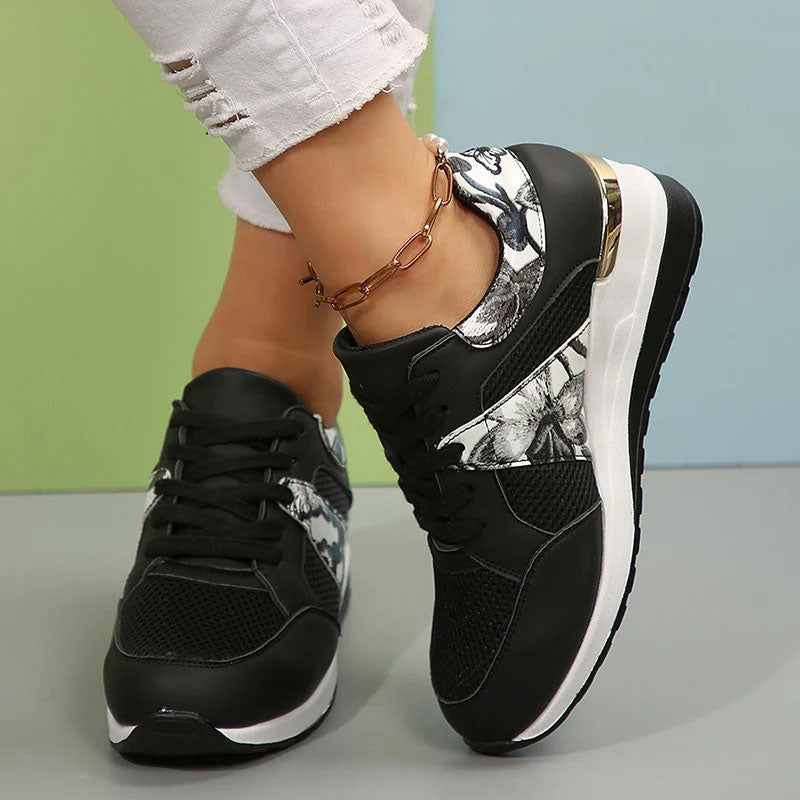 Damskie sportowe sneakersy na koturnie Polish store