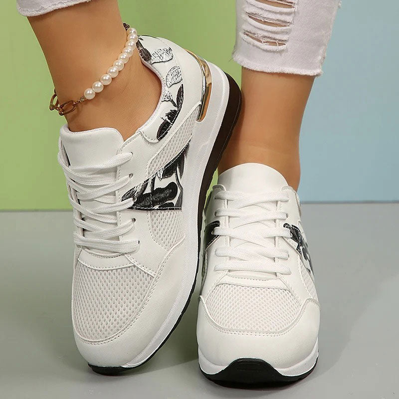 Damskie sportowe sneakersy na koturnie Polish store